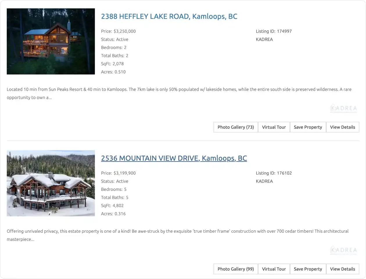 Sample screenshot of the Your Kamloops website team section.